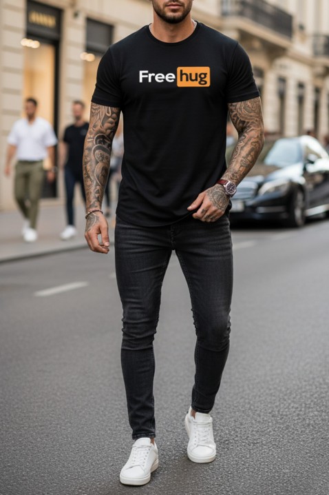 JEMFOLO férfi poló, Szín: fekete, IVET.HU - A te online butikod.