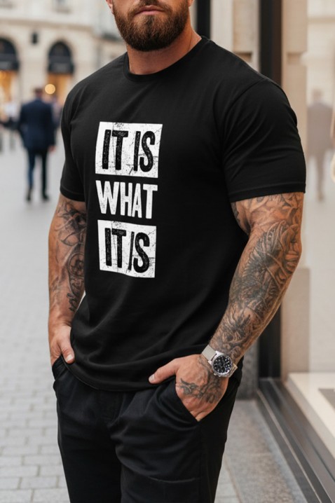 GRITER férfi poló, Szín: fekete, IVET.HU - A te online butikod.