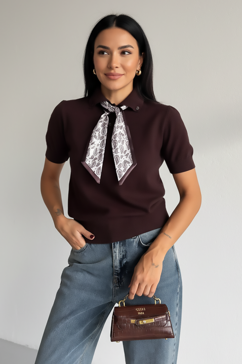 FLURENZA BROWN top, Szín: barna, IVET.HU - A te online butikod.