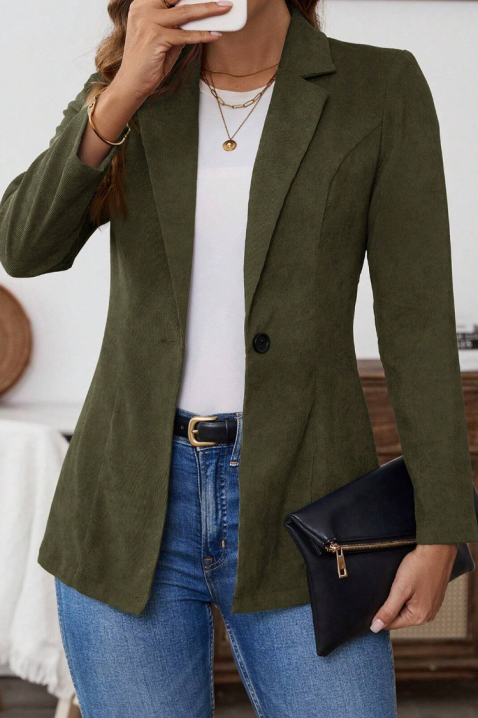 LAKERTA KHAKI blézer, Szín: khaki, IVET.HU - A te online butikod.