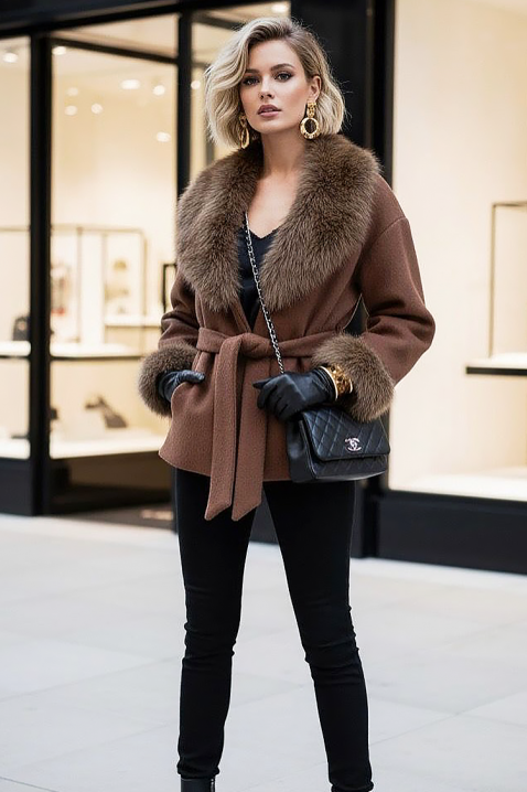 ZARKENZA BROWN kabát, Szín: barna, IVET.HU - A te online butikod.