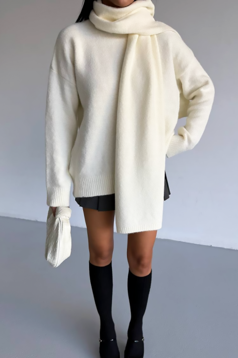 ERTILODA ECRU pulóver, Szín: ekrü, IVET.HU - A te online butikod.