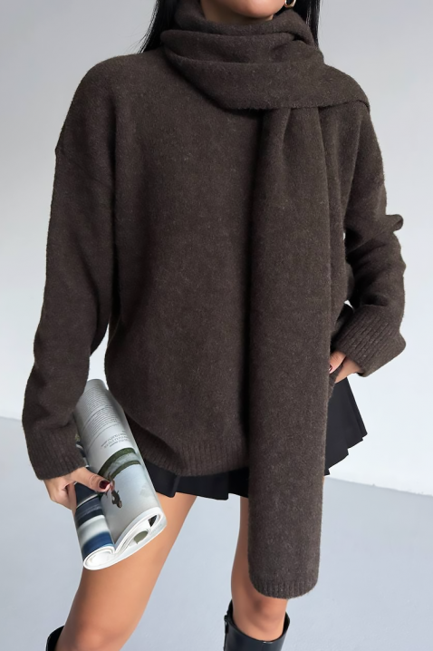 ERTILODA BROWN pulóver, Szín: barna, IVET.HU - A te online butikod.