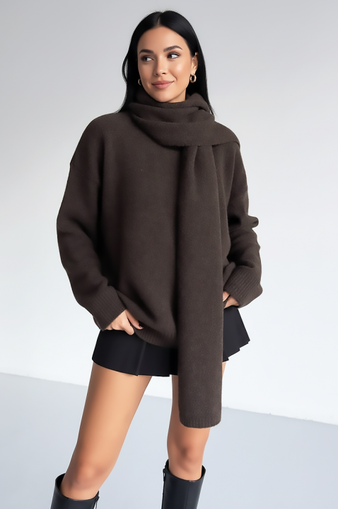 ERTILODA BROWN pulóver, Szín: barna, IVET.HU - A te online butikod.