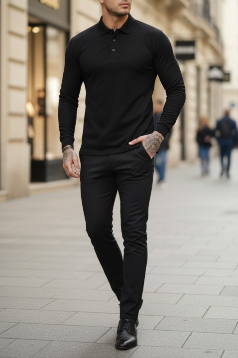 LEROJO BLACK férfi felső, Szín: fekete, IVET.HU - A te online butikod.