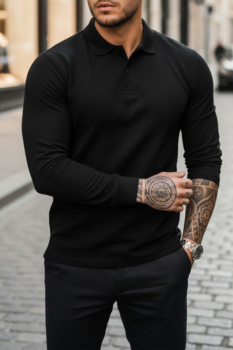 LEROJO BLACK férfi felső, Szín: fekete, IVET.HU - A te online butikod.