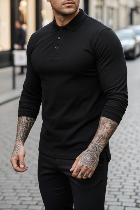 LEROJO BLACK férfi felső, Szín: fekete, IVET.HU - A te online butikod.