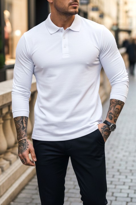 LEROJO WHITE férfi felső, Szín: fehér, IVET.HU - A te online butikod.