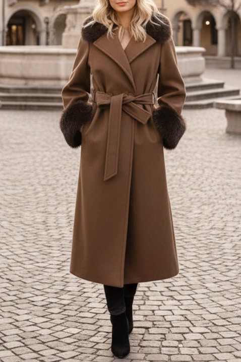 LUXINDA BROWN kabát, Szín: barna, IVET.HU - A te online butikod.