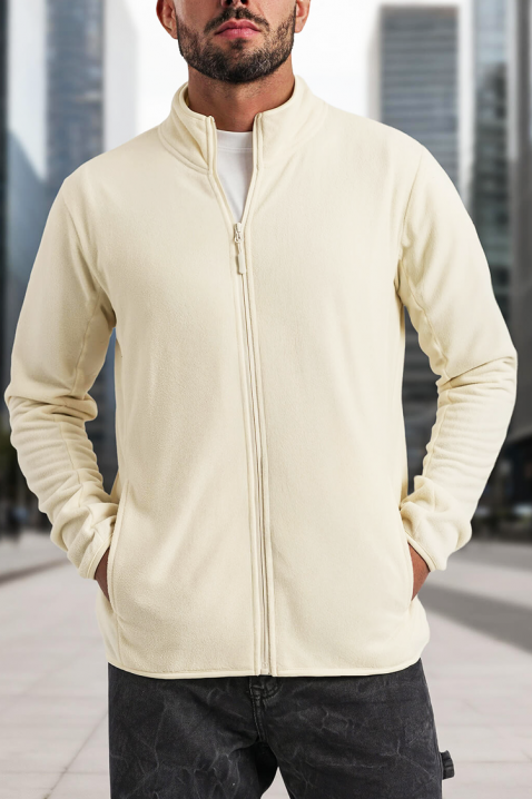 KANDOR ECRU férfi kardigán, Szín: ekrü, IVET.HU - A te online butikod.