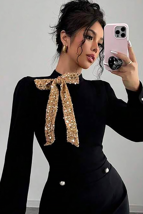 PANDONA BLACK ruha, Szín: fekete, IVET.HU - A te online butikod.