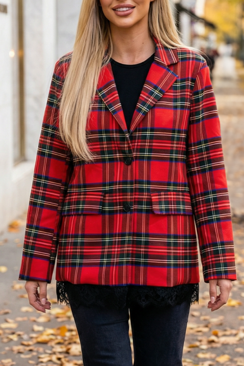 SERINZANA blézer, Szín: piros, IVET.HU - A te online butikod.