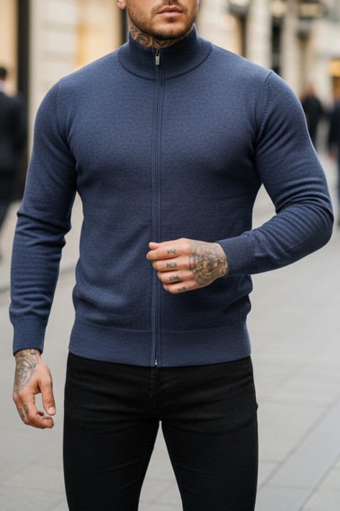 KAROLDI NAVY férfi kardigán, Szín: sötétkék, IVET.HU - A te online butikod.