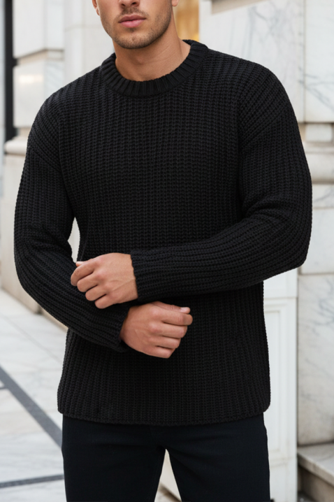 ROGERO férfi pulóver, Szín: fekete, IVET.HU - A te online butikod.