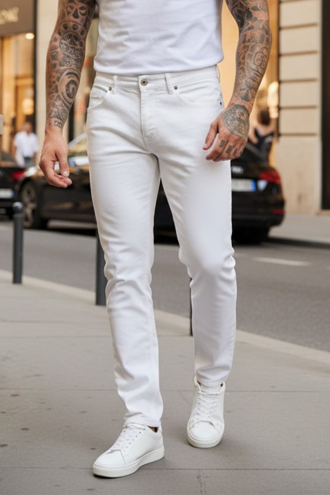 TOMSON férfi farmer, Szín: fehér, IVET.HU - A te online butikod.