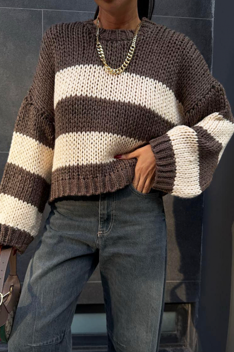 LARDENZA BROWN pulóver, Szín: barna, IVET.HU - A te online butikod.