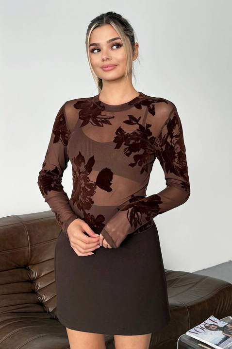 APLEONA BROWN női felső, Szín: barna, IVET.HU - A te online butikod.