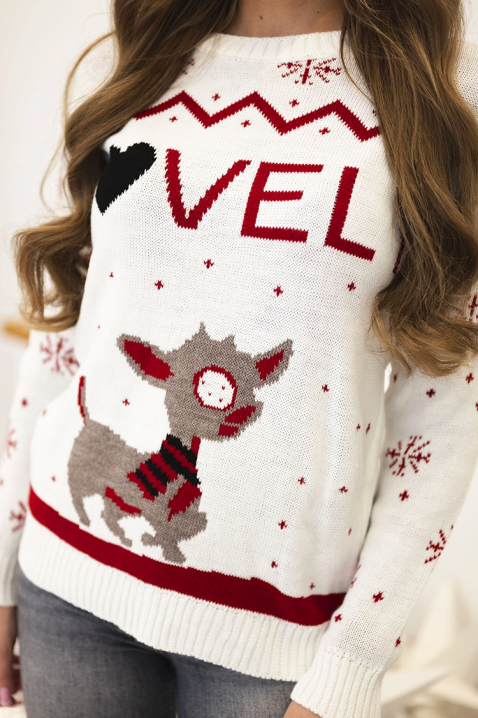 ROLZONA WHITE pulóver, Szín: fehér, IVET.HU - A te online butikod.