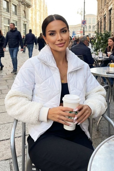 OHLANDA WHITE kabát, Szín: fehér, IVET.HU - A te online butikod.