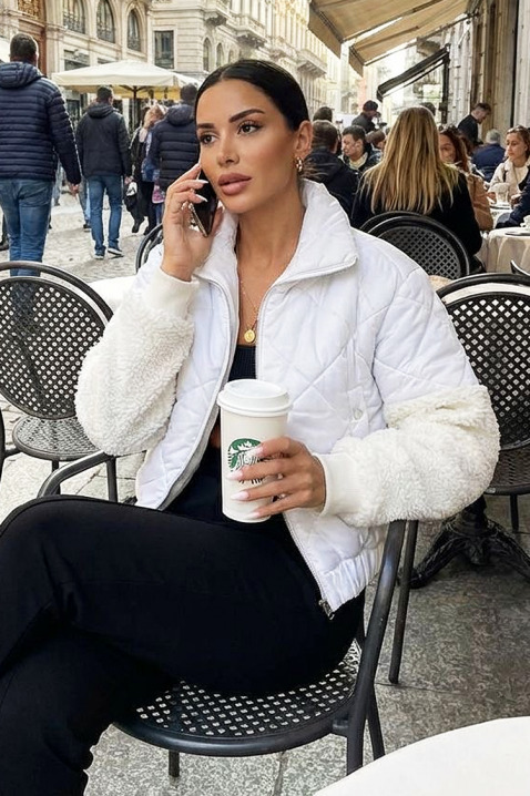 OHLANDA WHITE kabát, Szín: fehér, IVET.HU - A te online butikod.