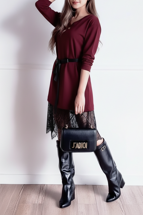 ANDELONA BORDO ruha, Szín: bordó, IVET.HU - A te online butikod.