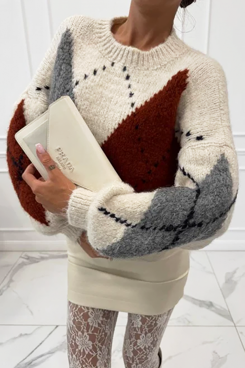 BEDROLVA ECRU pulóver, Szín: ekrü, IVET.HU - A te online butikod.