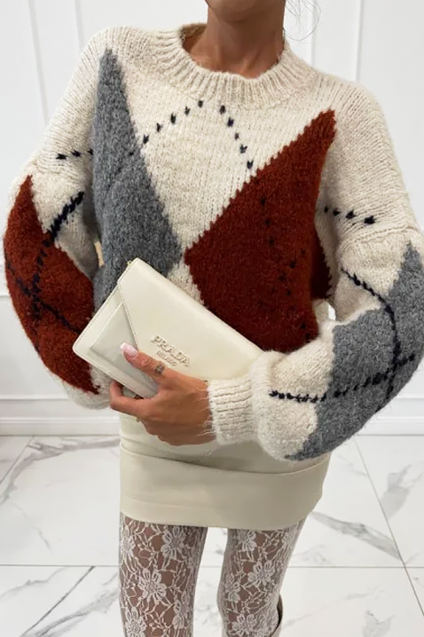 BEDROLVA ECRU pulóver, Szín: ekrü, IVET.HU - A te online butikod.