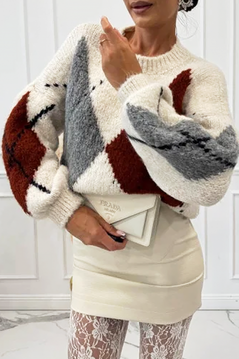 BEDROLVA ECRU pulóver, Szín: ekrü, IVET.HU - A te online butikod.