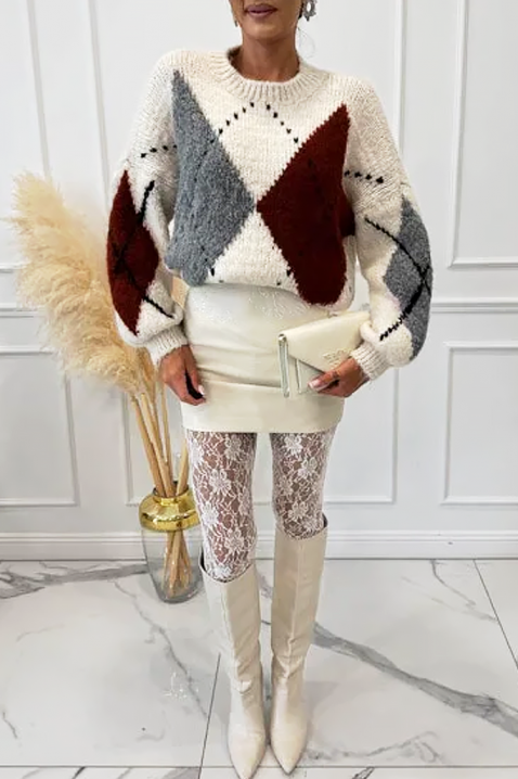 BEDROLVA ECRU pulóver, Szín: ekrü, IVET.HU - A te online butikod.