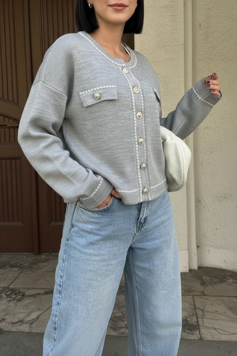ODESANA GREY kardigán, Szín: szürke, IVET.HU - A te online butikod.