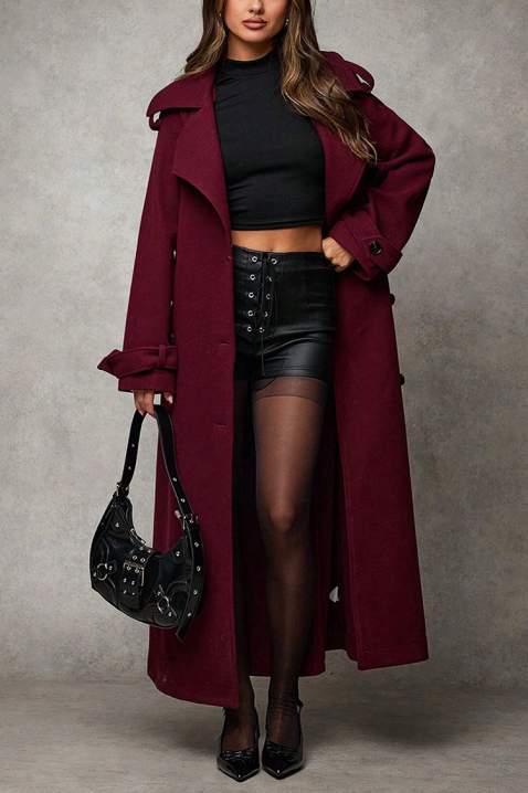 PREMIELA BORDO kabát, Szín: bordó, IVET.HU - A te online butikod.