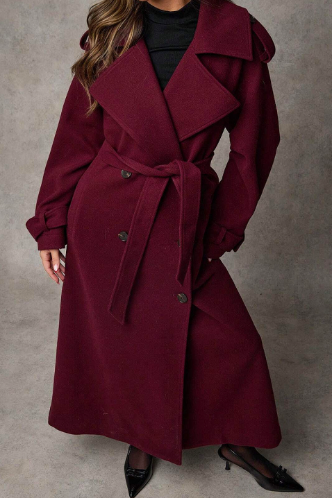 PREMIELA BORDO kabát, Szín: bordó, IVET.HU - A te online butikod.