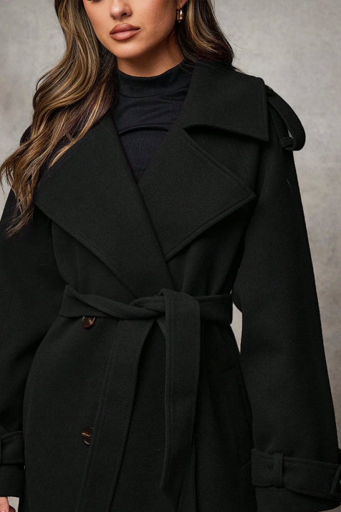 PREMIELA BLACK kabát, Szín: fekete, IVET.HU - A te online butikod.