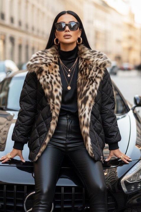 MAREDONA kabát, Szín: fekete, IVET.HU - A te online butikod.