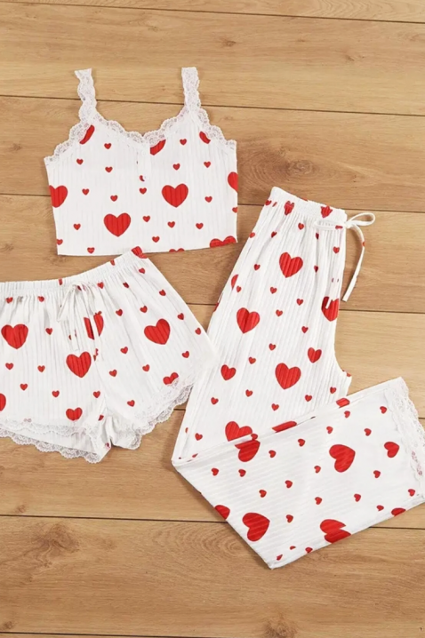 RETOLJA pizsama, Szín: fehér/piros, IVET.HU - A te online butikod.