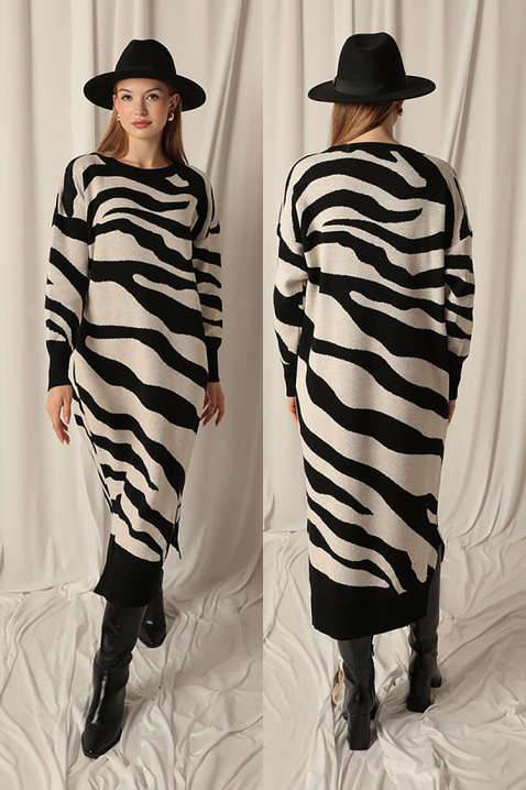 ZEBRINDA BLACK ruha, Szín: fekete, IVET.HU - A te online butikod.