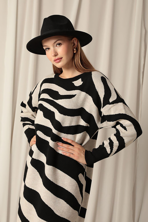 ZEBRINDA BLACK ruha, Szín: fekete, IVET.HU - A te online butikod.