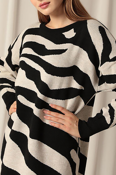 ZEBRINDA BLACK ruha, Szín: fekete, IVET.HU - A te online butikod.