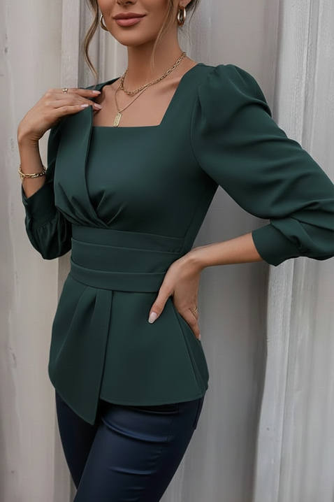 RAZBANA KHAKI női blúz, Szín: khaki, IVET.HU - A te online butikod.