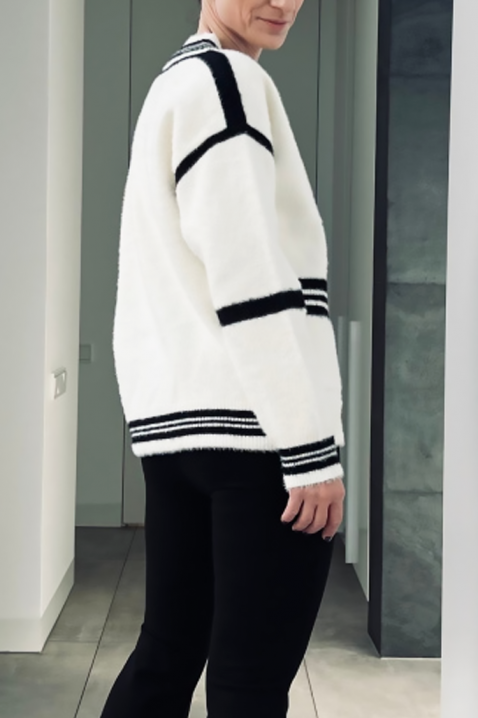 VROVELDA kardigán, Szín: fehér, IVET.HU - A te online butikod.