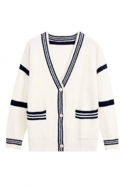 VROVELDA kardigán, Szín: fehér, IVET.HU - A te online butikod.
