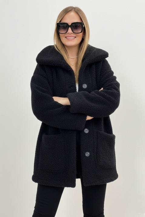 RELEVA BLACK kabát, Szín: fekete, IVET.HU - A te online butikod.