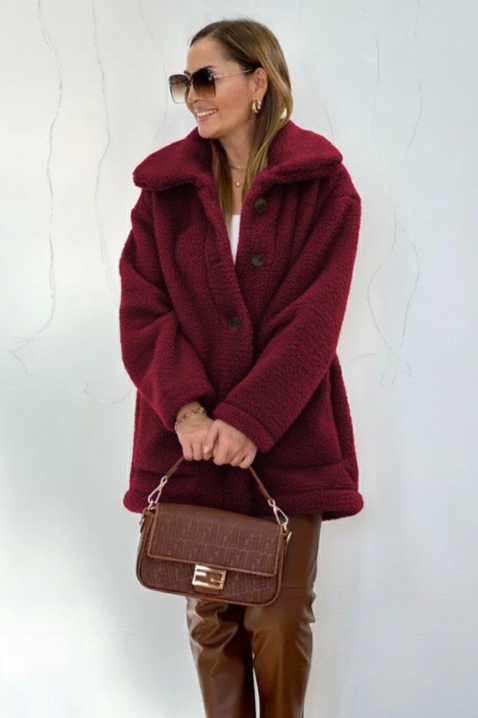 RELEVA BORDO kabát, Szín: bordó, IVET.HU - A te online butikod.