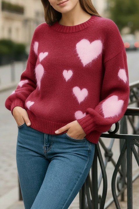 NABLILZA BORDO pulóver, Szín: bordó, IVET.HU - A te online butikod.