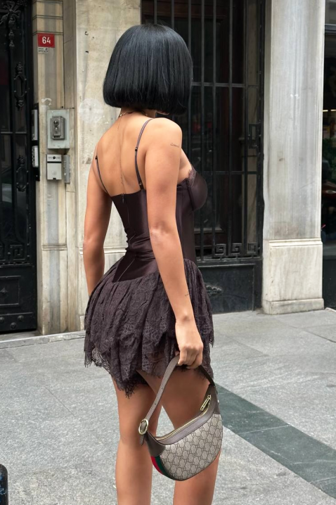 FABRINZA BROWN ruha, Szín: barna, IVET.HU - A te online butikod.