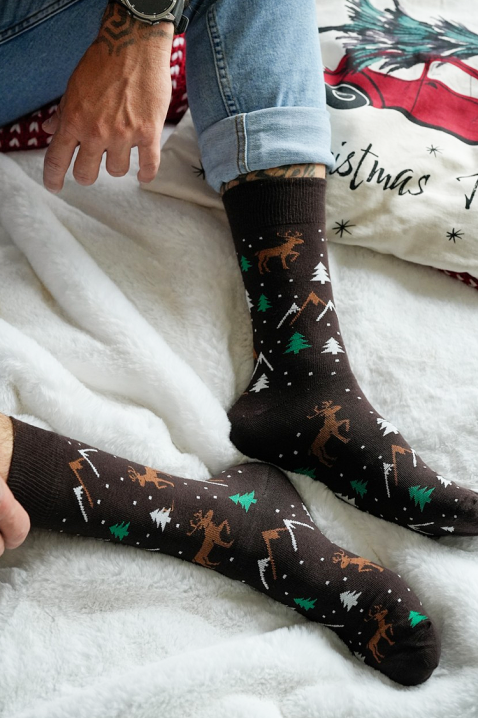 JIRFO férfi zokni, Szín: barna, IVET.HU - A te online butikod.