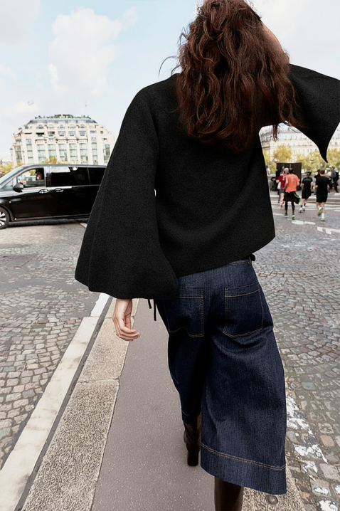 BELENZA BLACK kardigán, Szín: fekete, IVET.HU - A te online butikod.