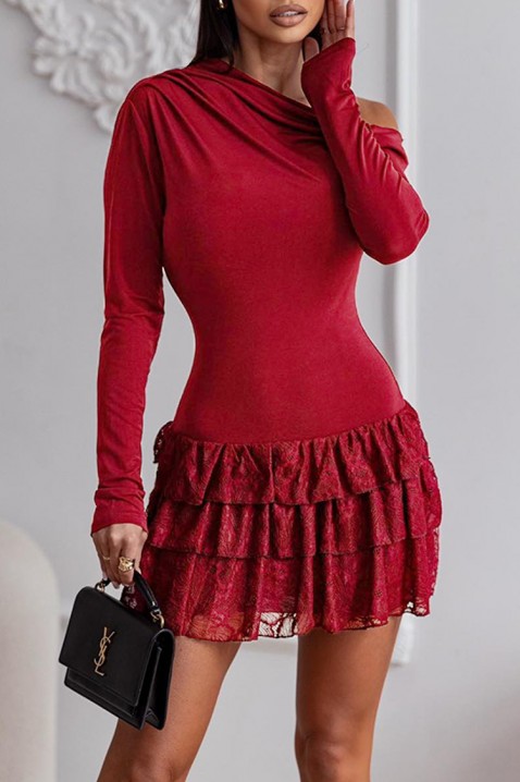 KARULZA RED ruha, Szín: piros, IVET.HU - A te online butikod.