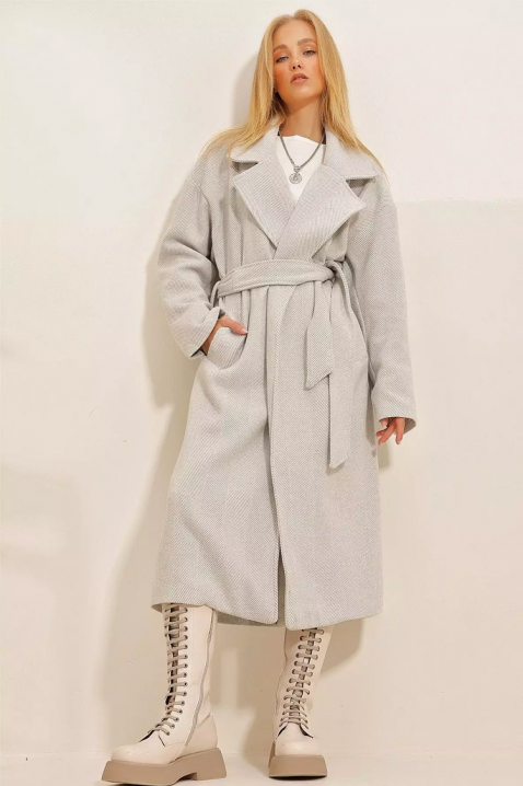 SILVONZA GREY kabát, Szín: szürke, IVET.HU - A te online butikod.