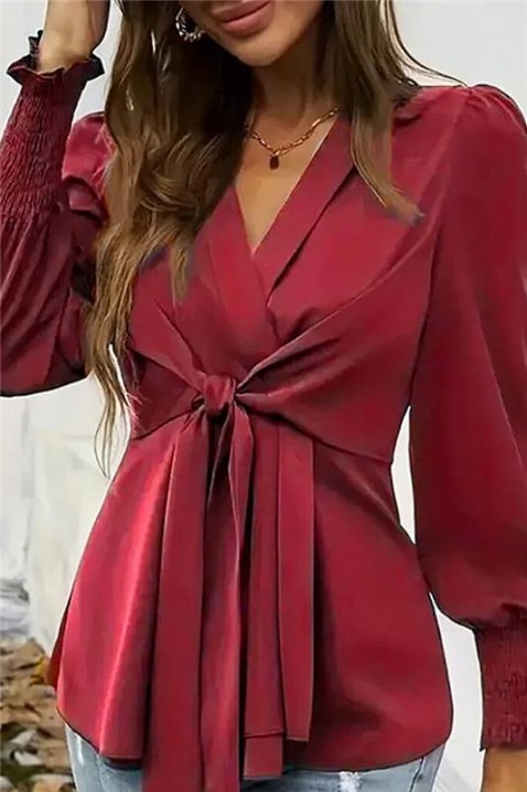 GIRFOLZA BORDO női blúz, Szín: bordó, IVET.HU - A te online butikod.